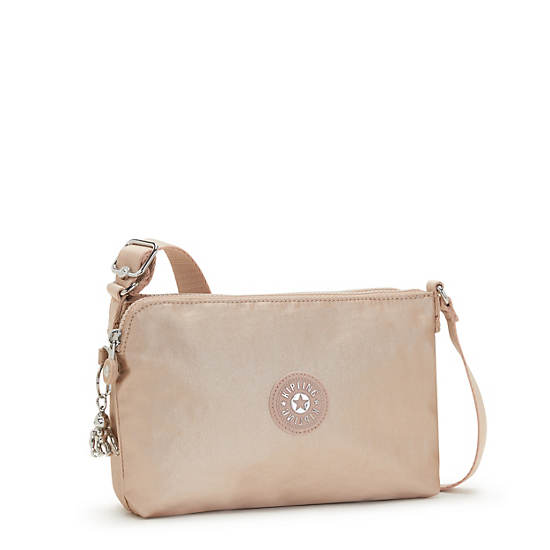 Gold Metal Kipling Boyd Metallic Crossbody Bags | 451693YTH