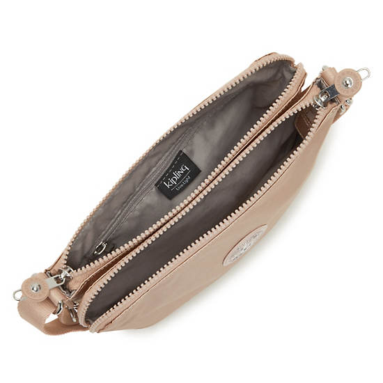 Gold Metal Kipling Boyd Metallic Crossbody Bags | 451693YTH