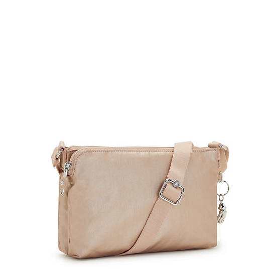 Gold Metal Kipling Boyd Metallic Crossbody Bags | 451693YTH