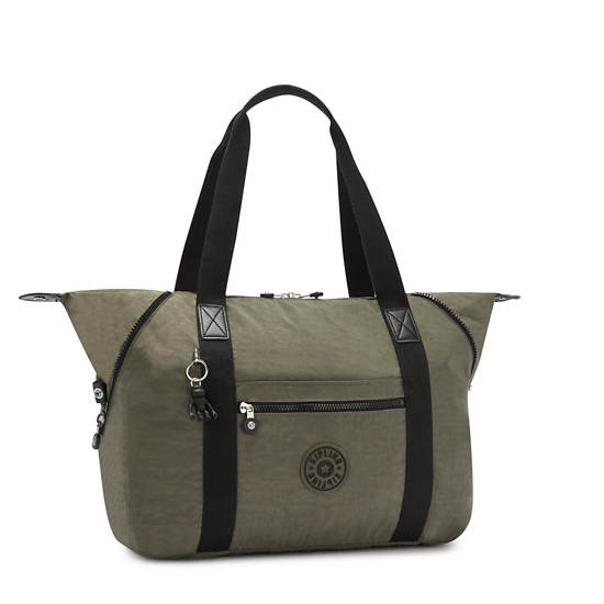 Green Kipling Art Medium Iconic Tote Bags | 451296YOP