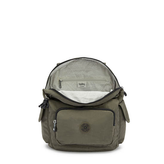 Green Kipling City Pack Small Backpacks | 750432INQ