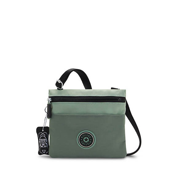 Green Kipling Gib Crossbody Handbag | 376809GQW