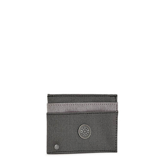 Grey Black Kipling Jonas Card Accessories | 965408LKW