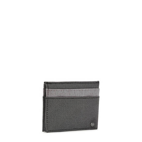 Grey Black Kipling Jonas Card Accessories | 965408LKW