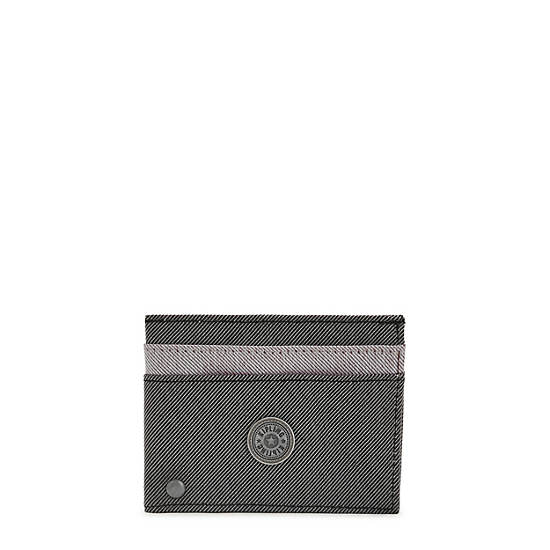 Grey Black Kipling Jonas Card Accessories | 965408LKW