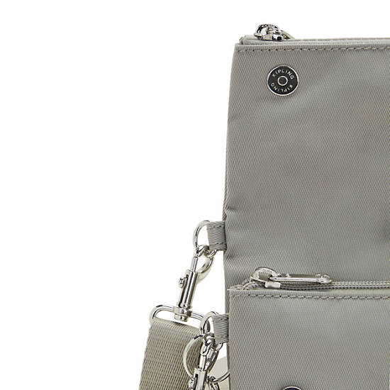 Grey Kipling Lynne 3-in-1 Convertible Crossbody Bags | 978243AIT