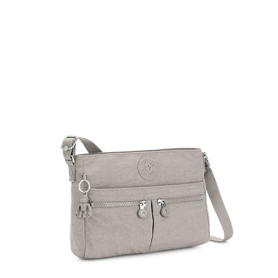 Grey Kipling New Angie Crossbody Bags | 376241CFH