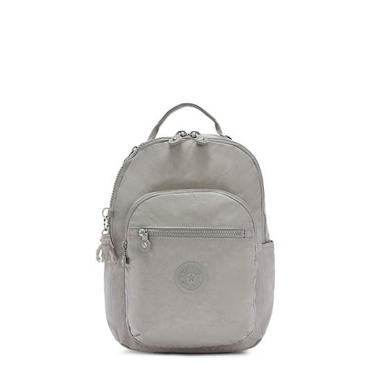 Grey Kipling Seoul Small Classic Tablet Backpacks | 573098JQA