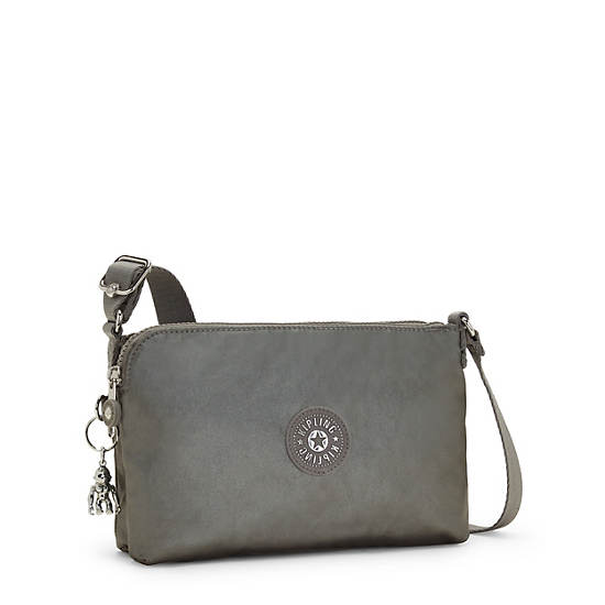 Grey Metal Kipling Boyd Metallic Crossbody Bags | 370491LJP