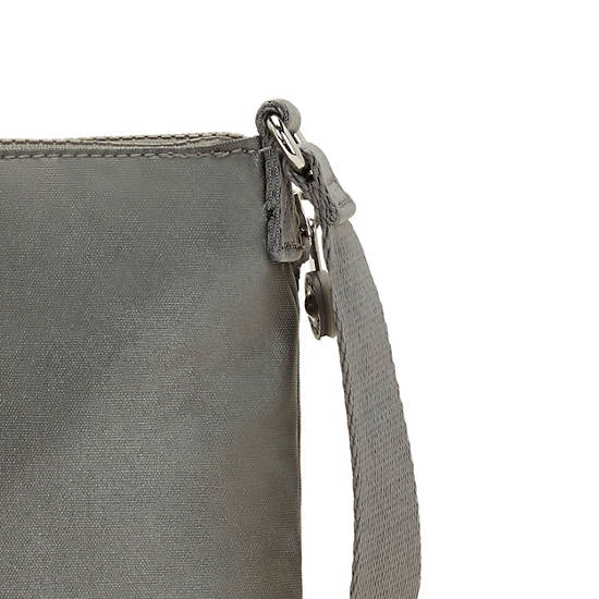 Grey Metal Kipling Boyd Metallic Crossbody Bags | 370491LJP