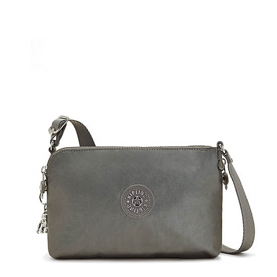 Grey Metal Kipling Boyd Metallic Crossbody Bags | 370491LJP