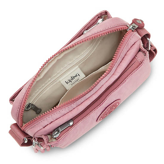 Lavender Pink Kipling Abanu Crossbody Bags | 503861ZLY