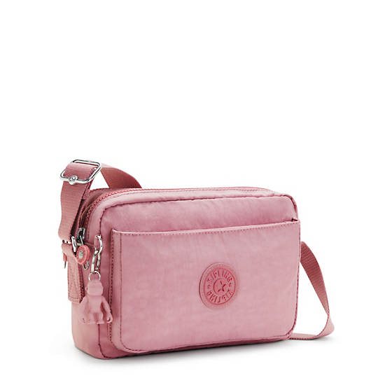 Lavender Pink Kipling Abanu Medium Crossbody Bags | 963487OYV