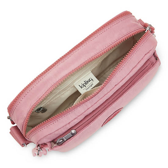 Lavender Pink Kipling Abanu Medium Crossbody Bags | 963487OYV