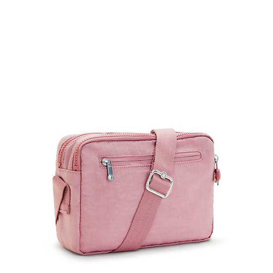 Lavender Pink Kipling Abanu Medium Crossbody Bags | 963487OYV