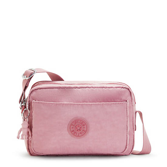 Lavender Pink Kipling Abanu Medium Crossbody Bags | 963487OYV