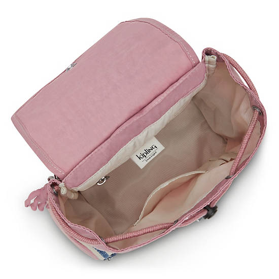 Lavender Pink Kipling Ebba Backpacks | 436208TSE