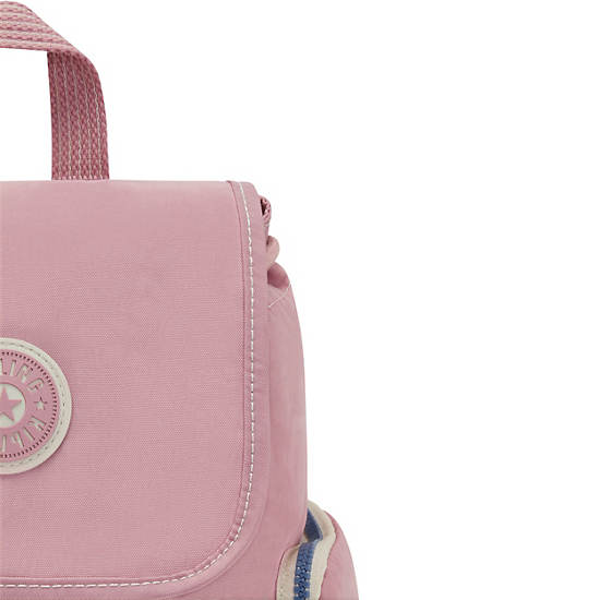 Lavender Pink Kipling Ebba Backpacks | 436208TSE