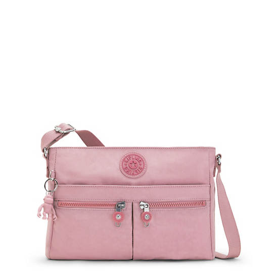 Lavender Pink Kipling New Angie Crossbody Bags | 213974OLY