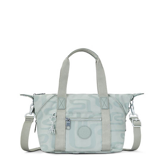 Light Blue Kipling Art Mini Classic Printed Shoulder Bags | 347562DZG