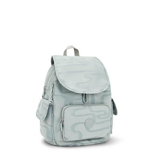 Light Blue Kipling City Pack Small Classic Printed Backpacks | 054136VND