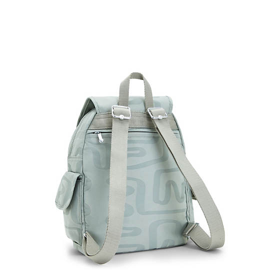 Light Blue Kipling City Pack Small Classic Printed Backpacks | 054136VND