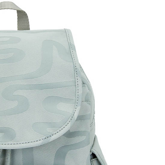 Light Blue Kipling City Pack Small Classic Printed Backpacks | 054136VND