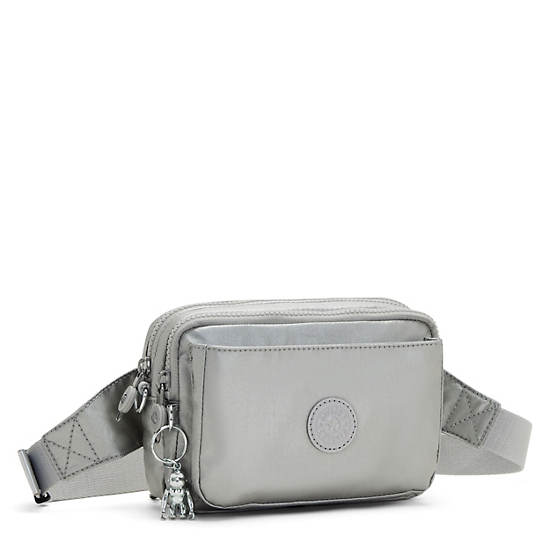 Light Metal Kipling Abanu Multi Metallic Convertible Crossbody Bags | 085127ZIU