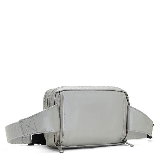 Light Metal Kipling Abanu Multi Metallic Convertible Crossbody Bags | 085127ZIU