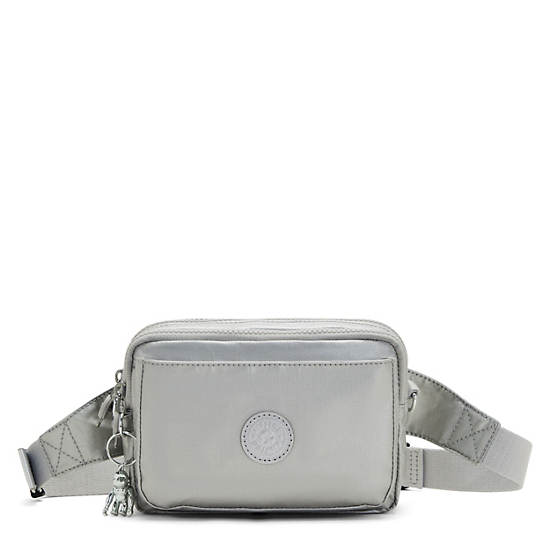 Light Metal Kipling Abanu Multi Metallic Convertible Crossbody Bags | 085127ZIU