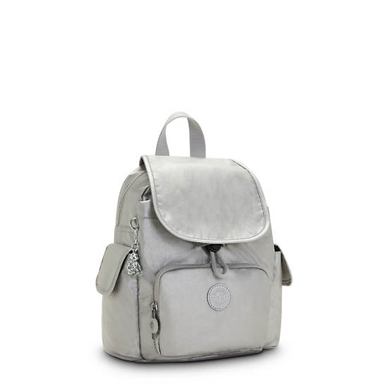 Light Metal Kipling City Pack Mini Classic Metallic Backpacks | 908542PEW