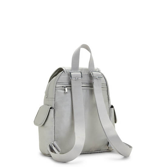 Light Metal Kipling City Pack Mini Classic Metallic Backpacks | 908542PEW