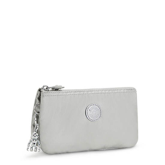 Light Metal Kipling Creativity Large Metallic Pouches | 387612WZM