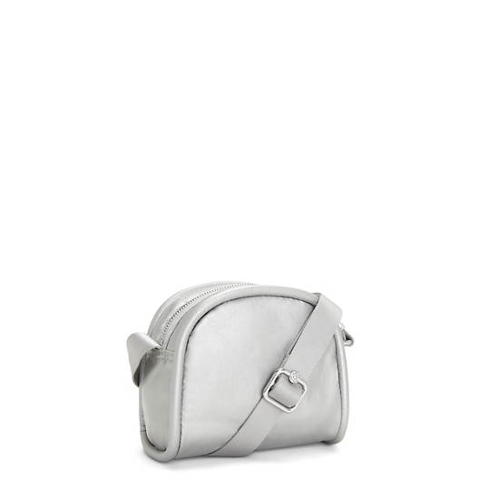 Light Metal Kipling Jesper Metallic Crossbody Bags | 642018TZA