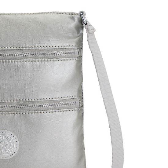 Light Metal Kipling Keiko Metallic Crossbody Mini Bag | 217386YVT