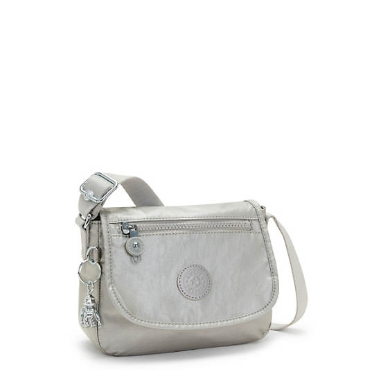 Light Metal Kipling Sabian Metallic Crossbody Mini Bag | 861435XLN