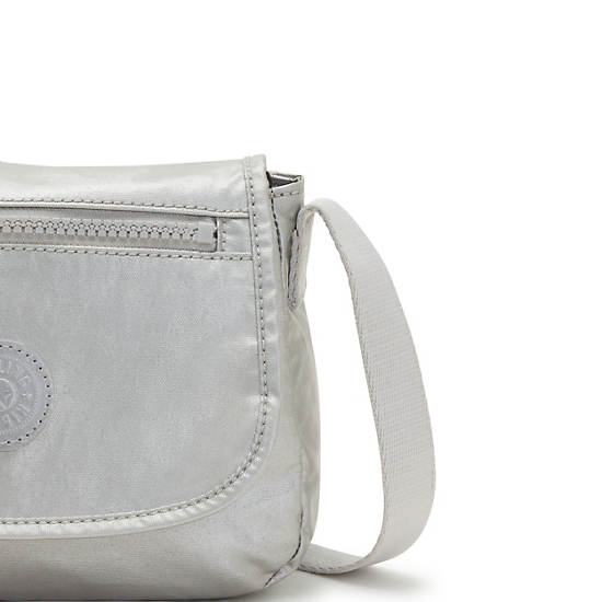 Light Metal Kipling Sabian Metallic Crossbody Mini Bag | 861435XLN