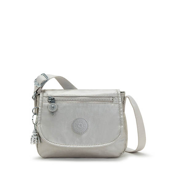 Light Metal Kipling Sabian Metallic Crossbody Mini Bag | 861435XLN