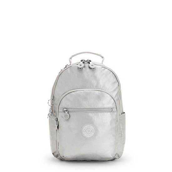 Light Metal Kipling Seoul Small Metallic Tablet Laptop Bags | 269073TSR