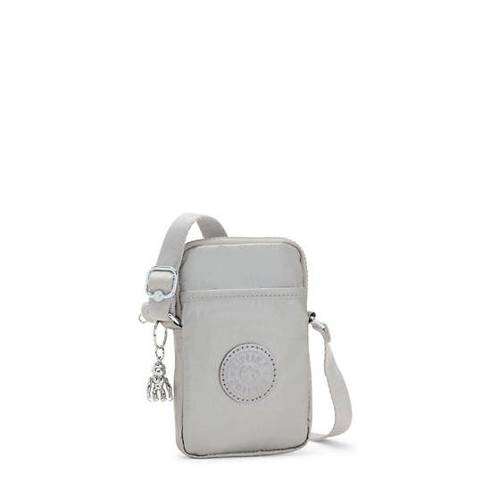 Light Metal Kipling Tally Metallic Crossbody Phone Bag | 145639UKJ