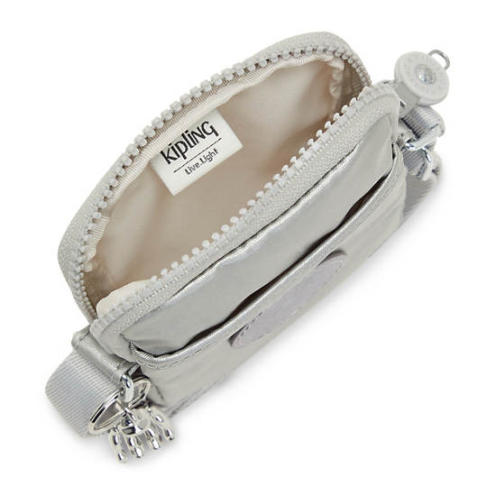 Light Metal Kipling Tally Metallic Crossbody Phone Bag | 145639UKJ