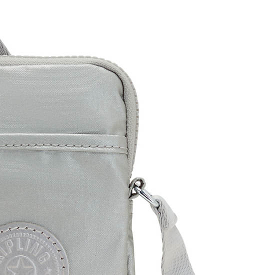 Light Metal Kipling Tally Metallic Crossbody Phone Bag | 145639UKJ