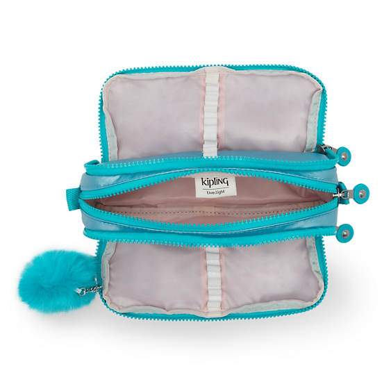 Light Turquoise Kipling Gitroy Metallic Pencil Accessories | 564078IYW