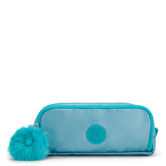 Light Turquoise Kipling Gitroy Metallic Pencil Bags | 924183RAC