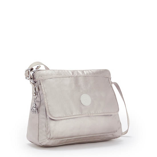 Metal Kipling Aisling Metallic Crossbody Bags | 941532BYR