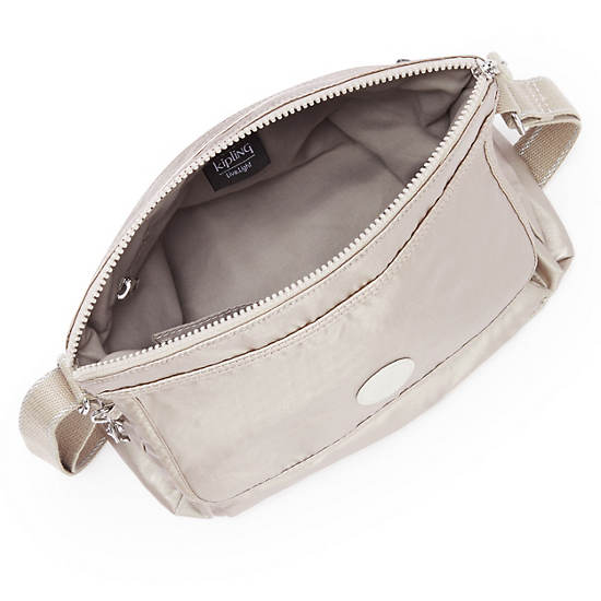 Metal Kipling Aisling Metallic Crossbody Bags | 941532BYR