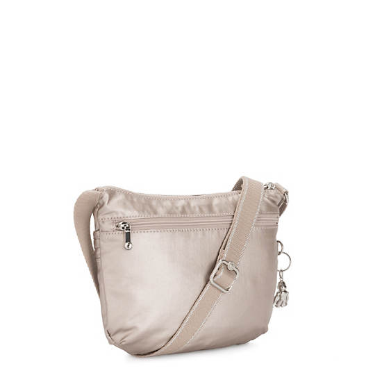 Metal Kipling Arto Small Metallic Crossbody Bags | 964837QEV