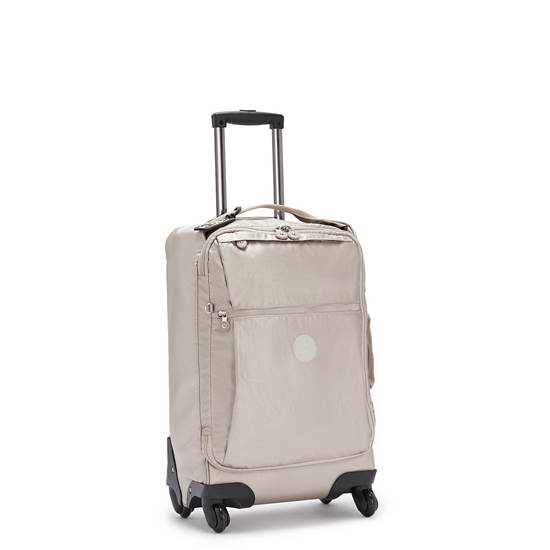 Metal Kipling Darcey Small Metallic Carry-On Rolling Suitcases | 695324ICE