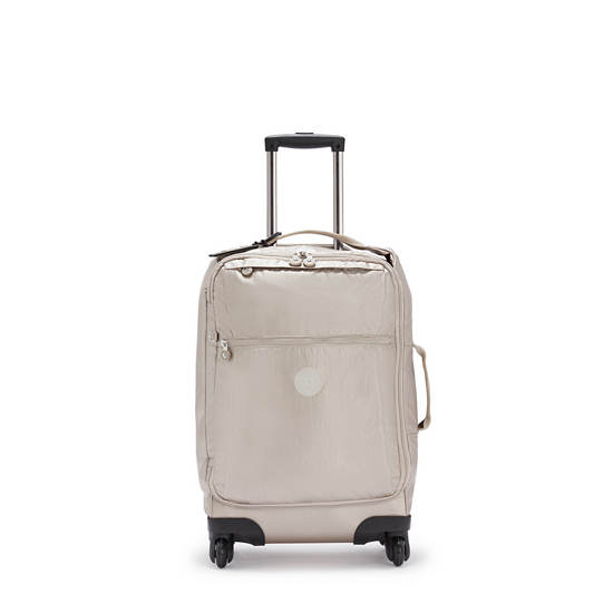 Metal Kipling Darcey Small Metallic Carry-On Rolling Suitcases | 695324ICE