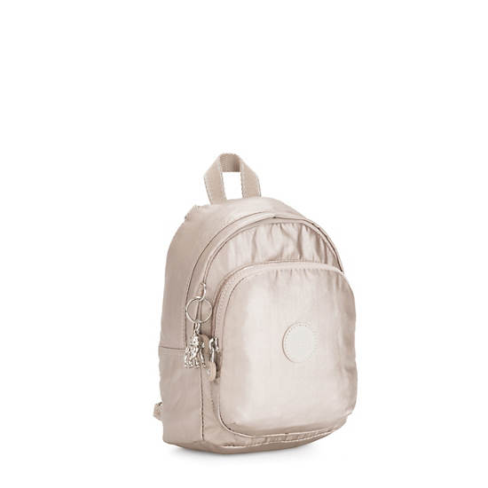 Metal Kipling Delia Compact Metallic Convertible Backpacks | 628107GEF